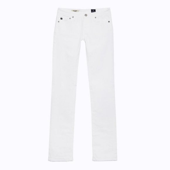 AG The Ballad Slim Boot White Jeans - SIZE 26R - Picture 5 of 7